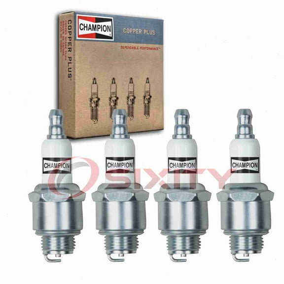 4 pc Champion 868 Copper Plus Spark Plugs for 492167S 5095 77-305-1 796112S 799876 802592S BR2LM GL4RC RJ19LM W14MRU Ignition Wire Secondary