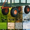 thumbnail image 2 of Chariot de Jardin en Acier Robuste, Chariot de Jardin sur Roues, Chariots Utilitaires de Cour en Métal pour l'Extérieur avec Poignée Ajustable et Côtés Amovibles (Se Convertit en Plate-Bande), 2 of 7