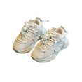 thumbnail image 1 of SIMANLAN Boys Girls Running Shoe Low Top Warm Shoes Non-Slip Sneakers School Breathable Trainers Sports Lace Up Beige 3Y, 1 of 9