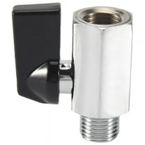 Chrome Brass 1/4inch Ball Valve Threads Tap Male to Female Air Compressor Hose,1 x 1/4 Ball Valve,pictures color