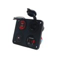 thumbnail image 1 of Voltímetro digital con cargador USB dual para encendedor de cigarrillos de coche 3.1a con interruptor, 1 of 5