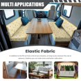 thumbnail image 3 of Uorisanigo RV Dinette Cushion Covers Cute Daisy Yellow Camper Dinette Seat Covers Washable Sofa Furniture Protector for RV Camper Camping Accessories Include 1 Backrest & 1 Bench Covers, 3 of 7