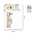thumbnail image 2 of GIRL Baby Shower Game — 25 Pack —PINK FLORAL Emoticons  Pictionary Children's Baby Shower Games, Unique emoticon Games, Couples Shower, Coed, Pregnancy, Garden Shower, Baby Girl Shower Games G150-EMJ, 2 of 6