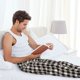 thumbnail image 5 of Balery Black Plaid Heart Pantalones de pijama para hombre, pijama ultraligero, pantalón de descanso-Large, 5 of 6