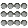 thumbnail image 5 of 12pcs Stainless Steel Round Lace Egg Tart Molds Reusable Tartlet Moulds Baking Cup, 5 of 6