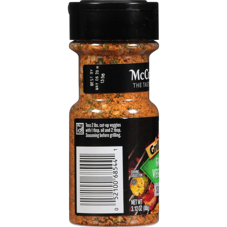 Mccormick Grill Mates Seasoning, Garden Vegetable - 3.12 oz