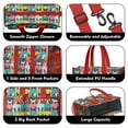 thumbnail image 3 of Teacher Tote Bag,Boston Terrier Teacher Utility Tote Bag,Large Work Tote Bags for Women with Multiple Pockets,Top Zipper Closure,13.8x10.6x6.7 Inch, 3 of 5