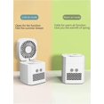 thumbnail image 3 of Calentador de ventilador de 400 W Ahorro de energía Calentador eléctrico portátil silencioso Mini Calentador de ventilador de escritorio Calentador eléctrico Calentamiento rápido PTC para el hogar y la oficina Rojo Verde, 3 of 5