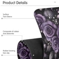thumbnail image 4 of Yayeee Faucet Mat for Kitchen Sink 14.7" Diatomite Long Splash Guard Pad, Purple Roses, 2 Pack, 4 of 7