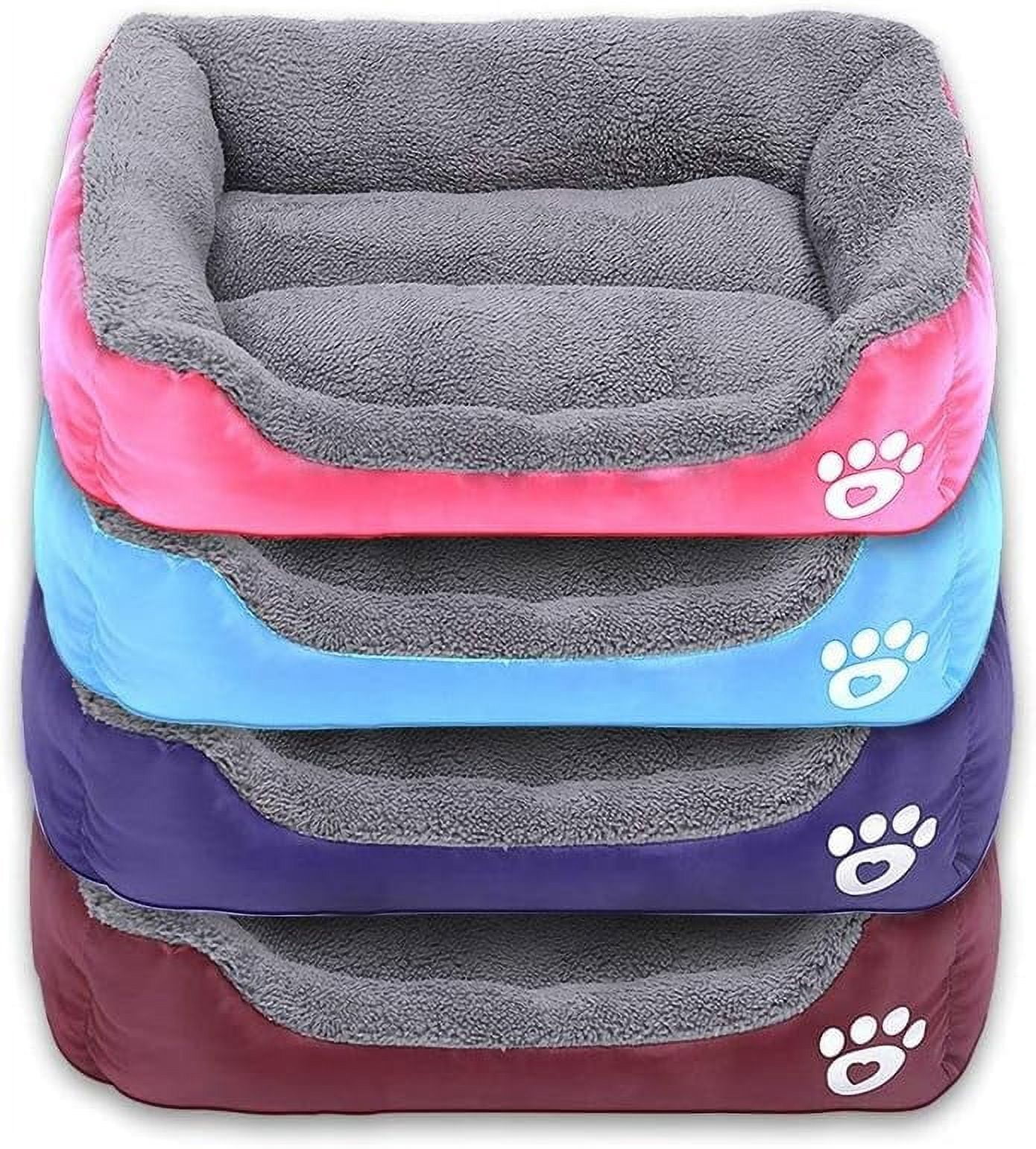 Rinder Dog Beds for Large Dogs, Rectangle Washable Dog Bed Comfortable and Breathable Pet Sofa Warming Orthopedic Dog Bed for Large Medium Dogs