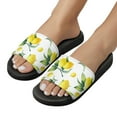 thumbnail image 5 of GZHJMY Stylish Slides for Women Men, Yellow Vintage Lemon Soft Flexible Slip-on Sandals Slippers, 5 of 7