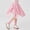 Pink, variant on Afuyipoi Summer Skirts for Girls, Ankle-Length Sheer Ruffle Hem College Style Mesh Dress For Girls Blue 9-10 Years