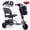 Gunmetal, variant on Upgrade Mobility Scooter Lightweight Foldable,All Terrain Mobility Scooters for Seniors & Adults,Arshin 300lbs Mobility Aids for Elderly,2 Batteries,Variable Speed(Gunmetal)