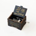 thumbnail image 1 of Caja de música con manivela manual de madera, regalo de cumpleaños, tema musical, Reina, regalo de vacaciones para niños, regalo de Halloween y Navidad, nuevo, 1 of 4