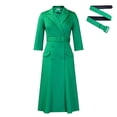 thumbnail image 2 of Robes Blazer pour Femmes Décontractées de Bureau Travail Ceinturées Aguichant Élégantes Robe de Bureau, 2 of 7