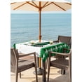thumbnail image 2 of Outdoor Tablecloth with Umbrella Hole and Zipper, St. Patrick's Day Square Table Cloth 54x54 Inch Waterproof Tablecloth, Spring Green Leaf Truck Gnomes Plaid Picnic Table Cover for Patio Camping, 2 of 7