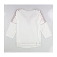 thumbnail image 2 of PJ Salvage - Camiseta de pijama bordada para mujer, color blanco, pequeña, 2 of 2