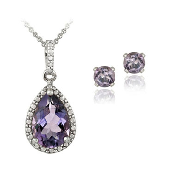 Teardrop Necklace & Earring Set