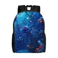 thumbnail image 1 of Balery Deep Sea Glowing Fishes Mochila - Mochila Estilosa y Duradera para Laptop de 15 Pulgadas con Tela Oxford Impermeable, 1 of 8