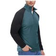 thumbnail image 1 of toraway Sweatshirts pour Hommes avec Fermeture Éclair Sweat à Capuche Extérieur à Manches Longues Col Roulé, 1 of 3