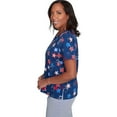 thumbnail image 4 of Alfred Dunner Womens Petite Star Studded Tee, 4 of 4