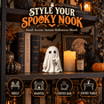 thumbnail image 4 of Halloween Ghost Figurine Holding Coffee Cup, Cute Spooky Tabletop Resin-Style Ornament for Shelf Mantel Desk Tiered Tray & Coffee Bar Decor, Seasonal Home Accent for Fall Party Displays, 4 of 17