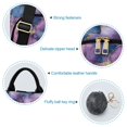 thumbnail image 5 of FORMRS Women's Travel Backpack Purse Anti-Theft Hidden Pockets Casual Shoulder Bag, Watercolor Pink Marble Pattern, 5 of 7