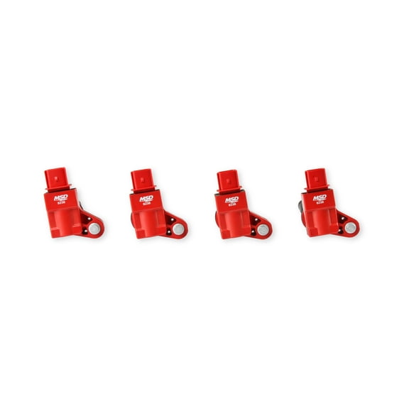 MSD 82384 MSD Blaster Ignition Coils, 2013-2019 GM 4-cylinder Engines, Red, 4-Pack