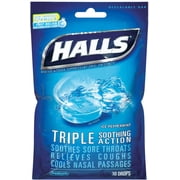 Halls Mentho-Lyptus Drops, Ice Peppermint 30 ea