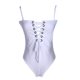 thumbnail image 1 of Traje de baño de una pieza con cuello en V para mujer 2017 (blanco) (XL) Likrtyny Para estrenar, 1 of 6