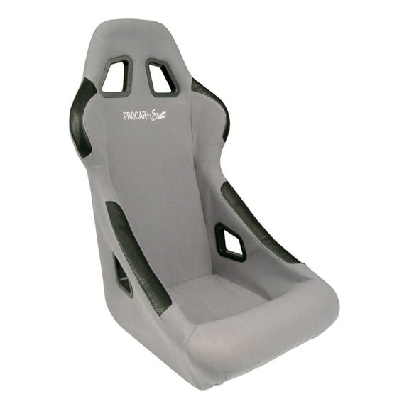 Procar 80-1790-52 Pro-Sport Fixed Back Seat, Grey Vinyl