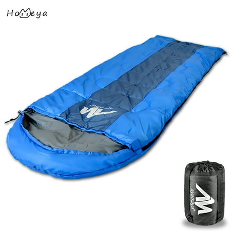 Homeya Sleeping Bags for Adults Backpacking Camping, Envelope Lightweight Compact Camping Sleeping Bag with Compression Bag for 4 Season Cold Weather 0 Degree Spring for Friend (Best Cold Weather Compression Gear)