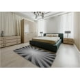 thumbnail image 4 of Ahgly Company Indoor Rectangle Patterned Gray Wolf Gray Area Rugs, 2' x 3', 4 of 6