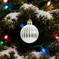 thumbnail image 6 of FastXmas 6 Pcs Balls Set for Christmas Tree Ornaments, 2.4 Inch/6 cm Electroplated Patterns Hanging Xmas Balls for Tree Decoration,Different Shape Baubles Decorations for Xmas Tree,Home,Wreath Decor, 6 of 6