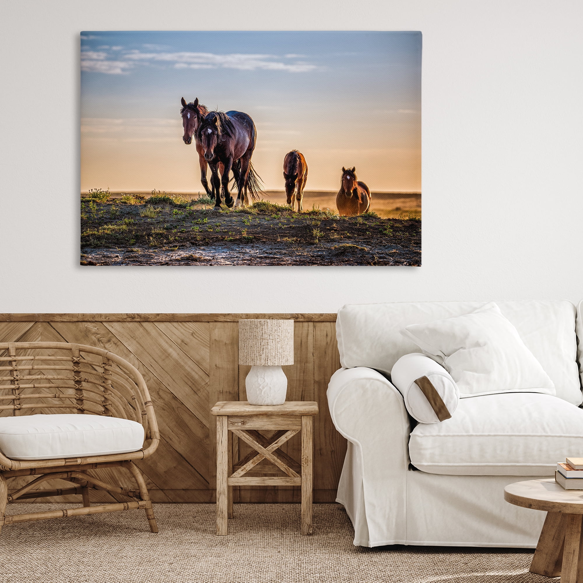 Stupell Industries Horses Coming Home Canvas Wall Art, design by Tim West