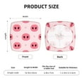 thumbnail image 6 of Easygdp Pig Noses Square Chair Cushion Cover Stretch Chair Seat Covers Removable Washable for Hotel, Bedroom, Office, 6 of 9