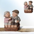 thumbnail image 5 of Valentine's Day Loving Elderly Couple Figurines, Old Married Couple Figure,Resin Husband and Wife Statue Grandparents Figure Collectibles for Christmas Valentine's Day Birthday Gift, 5 of 5