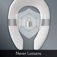 thumbnail image 3 of Bemis Toilet Seat Without Cover, Plastic, Elongated, White 1655SSCT, 3 of 6