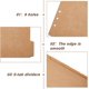 thumbnail image 5 of 20 hojas de separadores de papel kraft A5 para carpeta de anillas de 5 pestañas/6 agujeros, anillas BurlyWood de 6 agujeros, página índice, 5 of 7