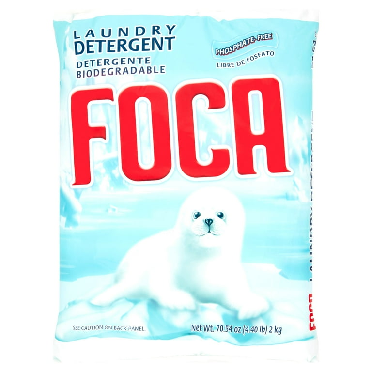(3 pack) Foca Laundry Detergent, Household Use, All Ages, Biodegradable & Phosphate-Free, Powder Detergent with Anionic Surfactant 70.54 oz