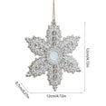 thumbnail image 4 of AYktou Christmas Ball Ornaments, Copper White Vintage Aged Style Christmas Decorations Pendants Snowflake Christmas Tree Shape Hanging Ornament for Holiday Window Displays Christmas Tree Decor, 4 of 7