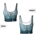 thumbnail image 5 of Xecao Winter Rabbit for Sports Bra with Removable Pads, Crop Tank Top Design, Women's Longline Sports Bra - Non-Wired - Small, 5 of 9