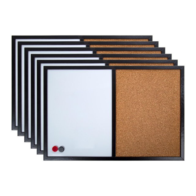 Office Works Half White-Cork Bulletin Board Set