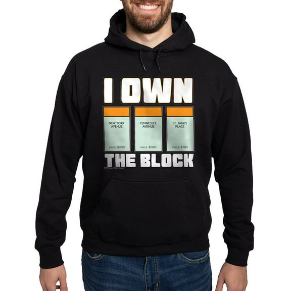 CafePress - Monopoly I Own The Block Hoodie (Dark) - Pullover Hoodie, Classic, Comfortable Hooded Sweatshirt