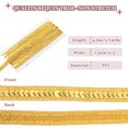 thumbnail image 2 of 0.5 Inch x 5 Yards Sequin Ribbon Trim Strip for Crafts Embellishments, Gold, 2 of 7