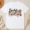 thumbnail image 2 of Baseball Mama Graphic T-Shirt, Unisex Classic Fit Mom Game Day Tee, 2 of 9