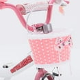 thumbnail image 6 of Royalbaby Jenny White 12 In Kids Bicycle with Training Wheels and Basket, 6 of 12