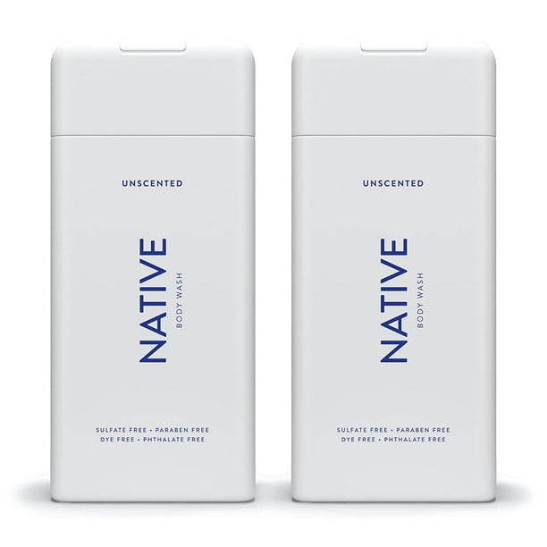 Native Body Wash Natural Body Wash for Women, Men Sulfate Free, Paraben Free, Dye Free, with