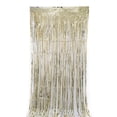 thumbnail image 1 of Cortinas con flecos de papel de aluminio y oropel metálico de arcoíris, serpentinas para decoraciones de fiestas de cumpleaños, decoración de Halloween, cortina de papel de aluminio para despedidas, 1 of 6