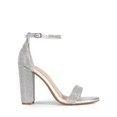 thumbnail image 2 of Sandalia DREAM PAIRS Tacón Grueso Alto Plateado con Brillantes Talla 9, 2 of 7